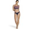 imageSpeedo Womens Swimsuit Bikini TopKeyhole RedWhiteBlue