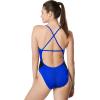 imageSpeedo Womens Swimsuit One Piece Endurance Cross Back Solid Adult Team ColorsEdge BlackBlue