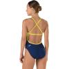 imageSpeedo Womens Swimsuit One Piece Endurance Cross Back Solid Adult Team ColorsNavyGold