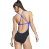 imageSpeedo Womens Swimsuit One Piece Endurance Cross Back Solid Adult Team ColorsSpark BlackBlue