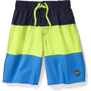 imageSpeedo Boys Swim Trunk Knee Length Blocked VolleyBlue Lemonade