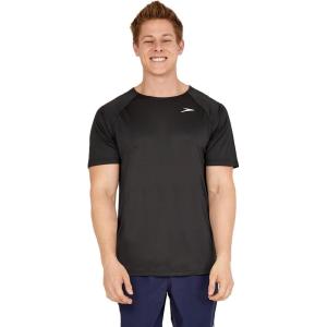 imageSpeedo Mens Uv Swim Shirt Short Sleeve Fitness RashguardAnthracite