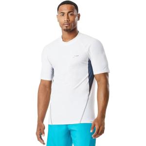 imageSpeedo Mens Uv Swim Shirt Short Sleeve Fitness RashguardWhite