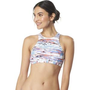 imageSpeedo Womens High Neck Top Bikini Top black SmallBlue Smoke