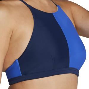 imageSpeedo Womens High Neck Top Bikini Top black SmallPeacoat