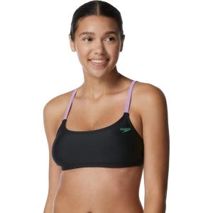 imageSpeedo Womens Swimsuit Bikini TopStrappy Speedo Black