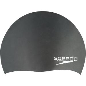 imageSpeedo UnisexChild Swim Cap Silicone Elastomeric JuniorSpeedo Black