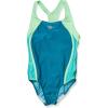 imageSpeedo Girls Swimsuit One Piece Closed RacerbackCapri Breeze