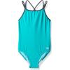 imageSpeedo Womens Swimsuit One Piece Solid Cross Back Multi StrapsNew Turquoise