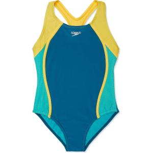 imageSpeedo Girls Swimsuit One Piece Closed RacerbackOcean Depths