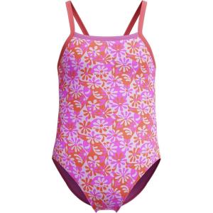imageSpeedo Girls Swimsuit One Piece Thin StrapsWavy Daisy