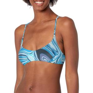 imageSpeedo Womens Swimsuit Top Bikini Chiara Y Back PrintedAmalfi Blue