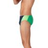 imageSpeedo Mens Swimsuit Brief Eco Prolt Solid AdultSplice Team NavyBright Green