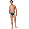 imageSpeedo Mens Swimsuit Brief Eco Prolt Solid AdultSplice Team NavyBright Green
