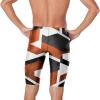 imageSpeedo Mens Endurance Cosmic Wave Spliced Jammer SwimsuitTeam Orange