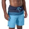 imageSpeedo Mens Swim Trunks  Casual Beach Swimwear  Quick Dry  Elastic Waist with Drawstring Blue L