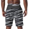 imageSpeedo Mens Swim Trunks  Casual Beach Swimwear  Quick Dry  Elastic Waist with Drawstring Dark Grey Large