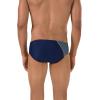 imageSpeedo Mens Swimsuit Brief PowerFlex Eco Revolve Splice Team Colors Purple 36Speedo Navy