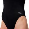 imageSpeedo Womens Swimsuit One Piece Classic Coverage Endurance Solid Adult Club TrainingTeam Black