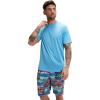 imageSpeedo Mens Uv Swim Shirt Graphic Short Sleeve TeeTranquil Blue