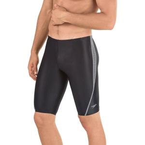 imageSpeedo Mens Standard Swimsuit Jammer Endurance Splice Team ColorsSpeedo Black