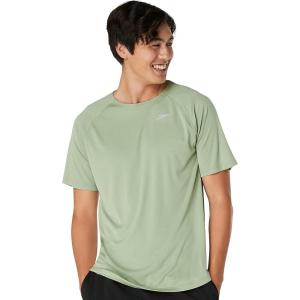 imageSpeedo Mens Uv Swim Shirt ShortSleeve Loose Fit Easy TeeLoden Frost