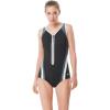 imageSpeedo Womens Plunge Zip Contour Womens SwimsuitSpeedo Black