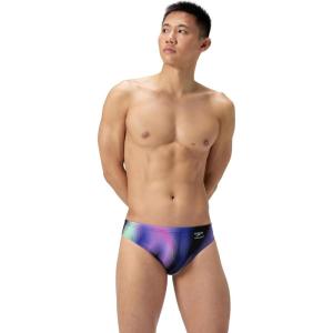imageSpeedo Mens Caged Out Brief Endurance SwimsuitBlurry Glass