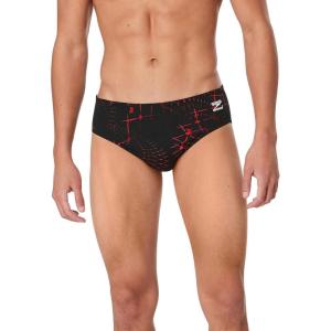 imageSpeedo Mens Caged Out Brief Endurance SwimsuitGalactic Speedo Red