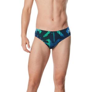 imageSpeedo Mens Caged Out Brief Endurance SwimsuitReflected BlueGreen