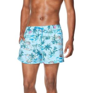 imageSpeedo Mens Swim Trunk Short Length Redondo PrintedParadise Blue Atoll