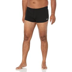 imageSpeedo Mens Swimsuit Square Leg Endurance SolidSpeedo Black
