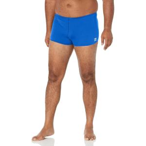 imageSpeedo Mens Swimsuit Square Leg Endurance SolidSpeedo Blue