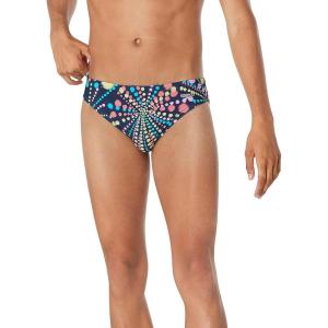 imageSpeedo Mens Swimsuit Brief Eco Flex 2 Outseam BeachstarDot Burst Naval Academy