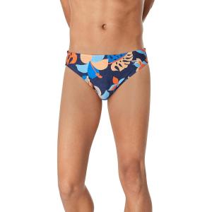 imageSpeedo Mens Swimsuit Brief Eco Flex 2 Outseam BeachstarFloatable Floral Peacoat
