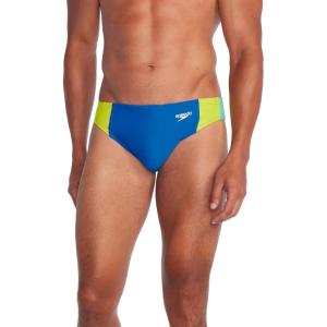 imageSpeedo Mens Swimsuit Brief Eco Flex 2 Outseam BeachstarVertical Block Turkish Sea