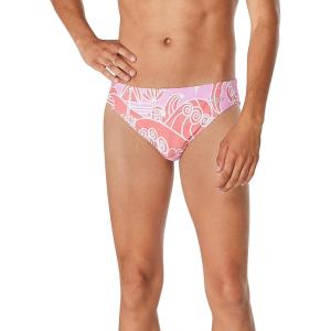 imageSpeedo Mens Swimsuit Brief Eco Flex 2 Outseam BeachstarWayback Bay Sun Kissed Coral
