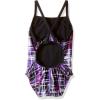 imageSpeedo Girls Powerflex Eco Laser Sticks Pulse Back SwimsuitLaser Speedo Purple