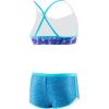 imageSpeedo Girls Swimsuit Two Piece Bikini Boy Short SetBlue