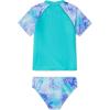 imageSpeedo Girls Uv Swim Shirt Short Sleeve Rashguard SetScuba Blue