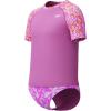 imageSpeedo Girls Uv Swim Shirt Short Sleeve Rashguard SetWavy Daisy