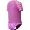 imageSpeedo Girls Uv Swim Shirt Short Sleeve Rashguard SetWavy Daisy