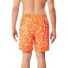 imageSpeedo Mens Swim Trunk Mid Length Travel Well PrintedDiscontinuedElectric Orange