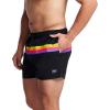 imageSpeedo Mens Swim Trunk Short Length Redondo StripedHorizontal Anthracite