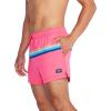 imageSpeedo Mens Swim Trunk Short Length Redondo StripedHorizontal Fandango Pink
