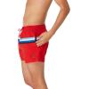 imageSpeedo Mens Swim Trunk Short Length Redondo StripedHorizontal High Risk Red