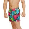imageSpeedo Mens Swim Trunk Short Length Redondo StripedPalm Blue Atoll