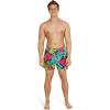 imageSpeedo Mens Swim Trunk Short Length Redondo StripedPalm Blue Atoll