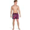 imageSpeedo Mens Swim Trunk Short Length Redondo StripedPalm Sugar Plum
