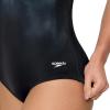 imageSpeedo Womens Swimsuit One Piece Powerflex Ultraback SolidOmbre BlackGrey